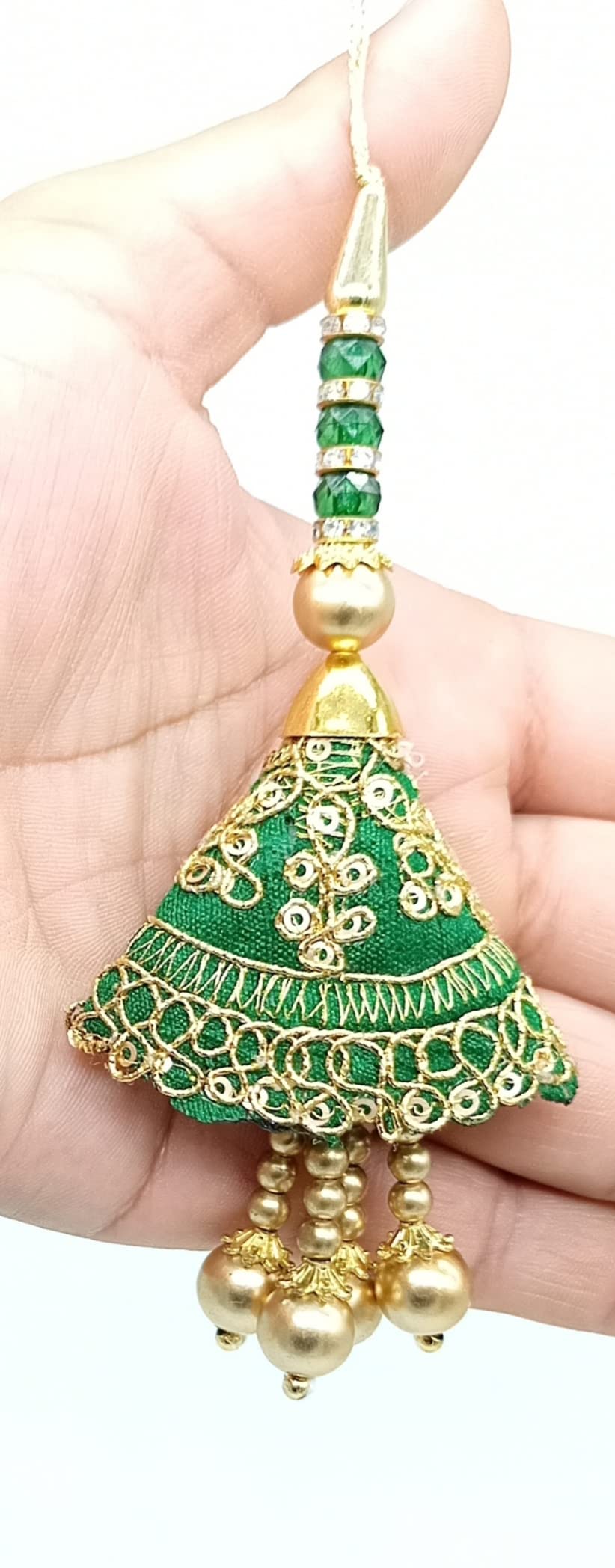 Goelx Fashion Zari Handwork Latkan 2 Pc for Saree, Dupatta, Lehenga, Blouse, Suit & Decorations-image-24