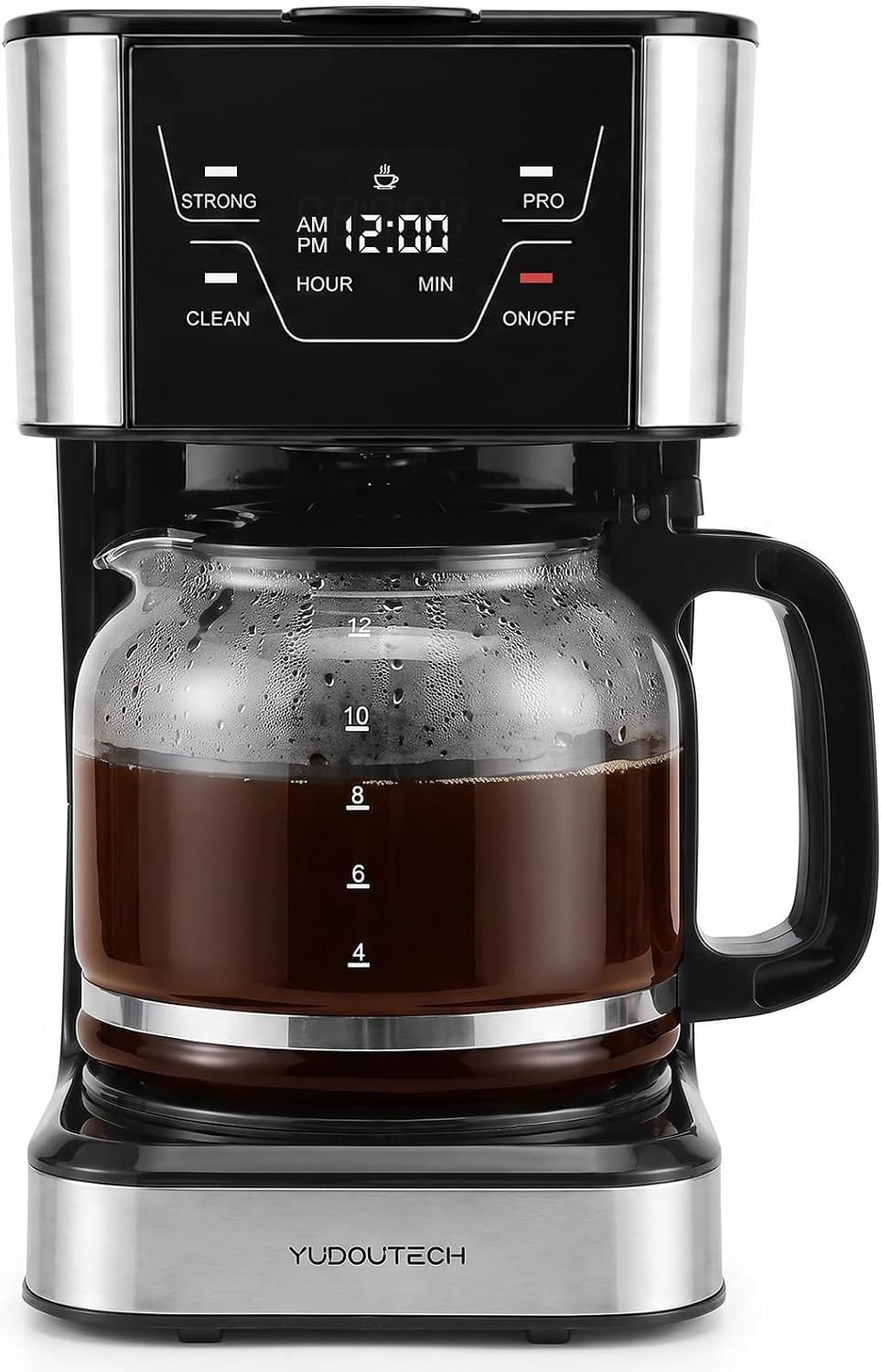 12-Cup Touchscreen Drip Coffee Maker,Programmable coffee machine with Timer