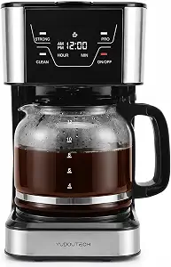 12-Cup Touchscreen Drip Coffee Maker,Programmable coffee machine with Timer