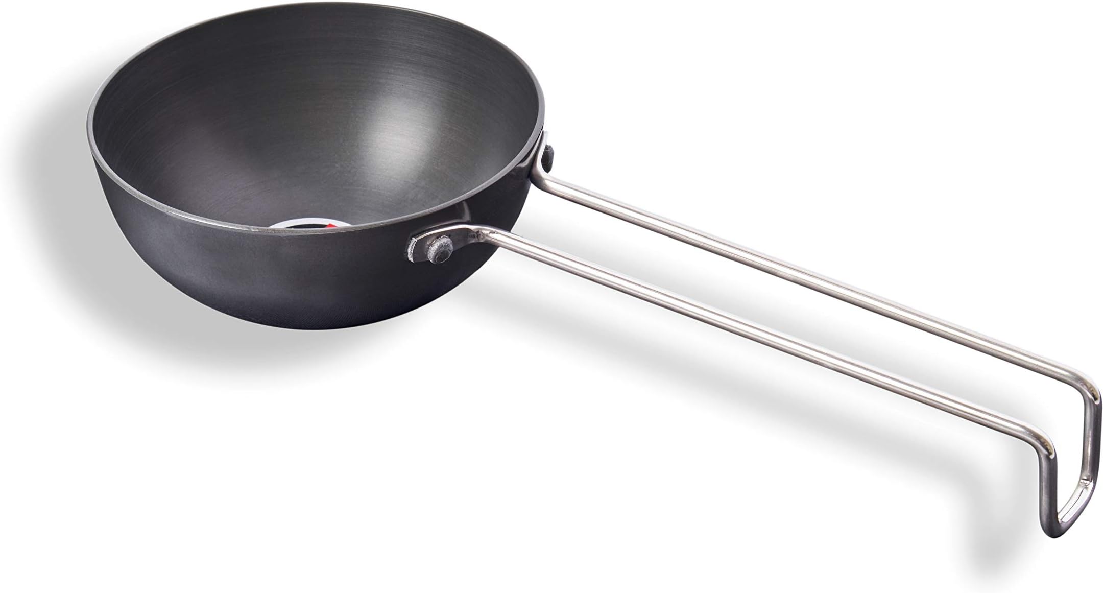 Embassy Hard Anodised Tadka Pan/Vagariya, Size 1, 200 ml, 10.5 cms, Gas Stovetop Compatible, Black