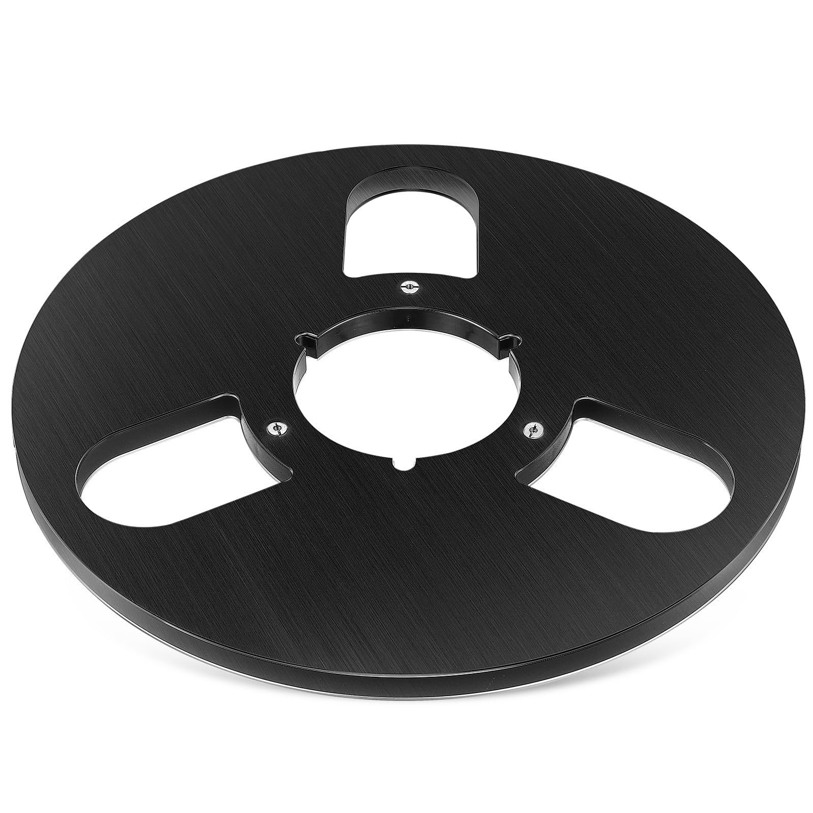 Bobine de bande magnétique vide en aluminium à 3 trous pour enregistreur audio vintage