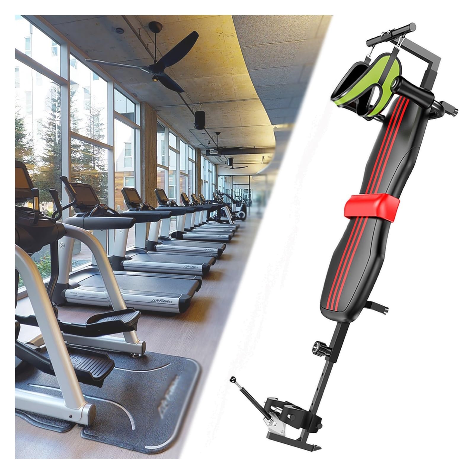 Rückendehnbank, Wirbelsäulendekompressionsmaschine for Tägliche Dehnübungen, Multifunktionale Fitnessbank Zur Stärkung Der Körpermitte