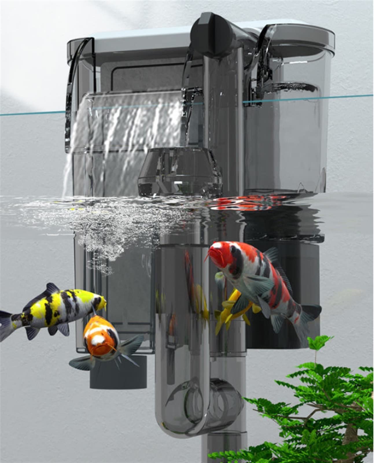 Filtro Exterior para Acuario Hang Acuario sumersiBL 3-en-1 Tank de Pescado Colgante Externo Filtro de Potencia Cascada Bomba de Aire de Aire de Acuario Externo