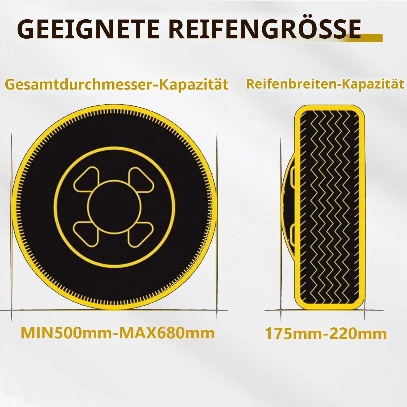 Wegfahrsperre Radkralle Rad Defender Schloss Klemme Reifen Schloss 13-17" Auto Caravan Anhänger Sicherheit Schlüssel