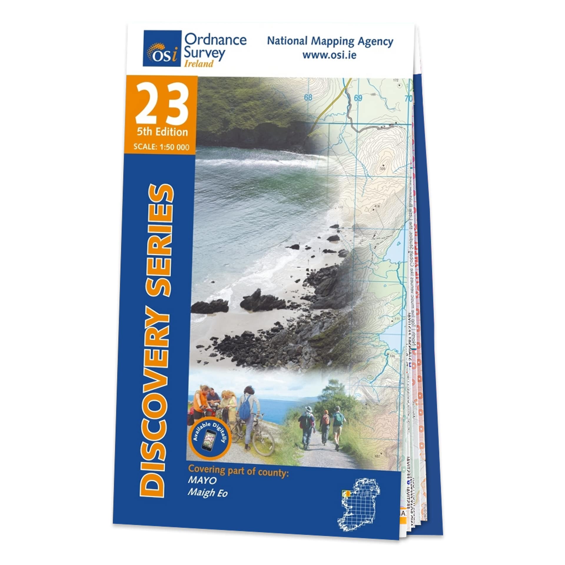 County Mayo Map | Ballycastle & Ceide Fields | Ordnance Survey Ireland | OSI Discovery Series 23 | Ireland | Walks | Hiking | Maps | Adventure