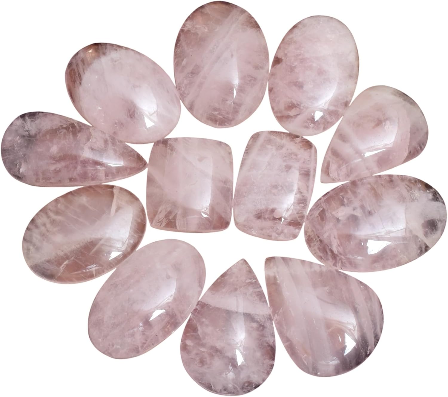 Natural Lapis Lazuli Cabochons – Loose Gemstone Set for Jewelry Making | Polished Oval & Pear Shape Stones | DIY Craft, Ring, Pendant Making (20–35 mm, Pack of 5)