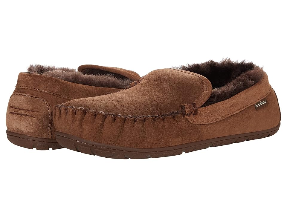 L.L.Bean Wicked Good Slipper Venetian Men's Shoes Chocolate Brown : 9 D - Medium, Suede