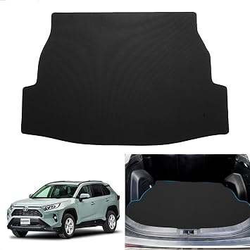 Exclusive Design by ManufacturerBLUESEATEC Luggage Mat for Toyota Applicable to New RAV4 50 Series TOYOTA RAV4 from April 2019 2D Trunk Mat Water Repellent Cargo Mat Rear Seat Cargo Mat Non-slip