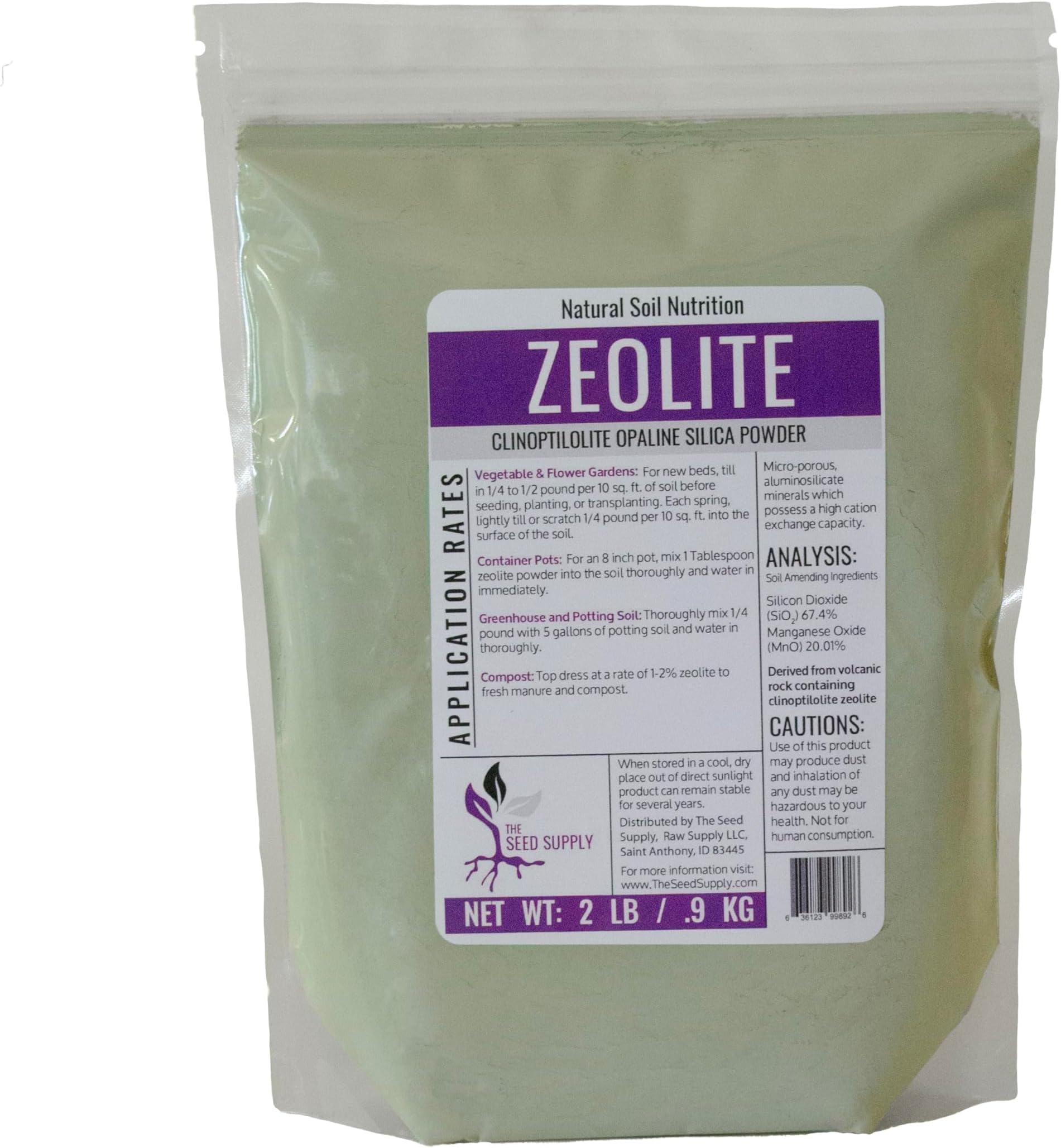 2 Pounds - Clinoptilolite Zeolite Powder