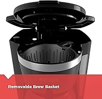 Vista 4 de BLACK+DECKER Cafetera digital de 12 tazas, CM1160B, cesta programable, lavable y hervidor eléctrico inalámbrico de 1.7 L, KE1700SD, hervidor rápido