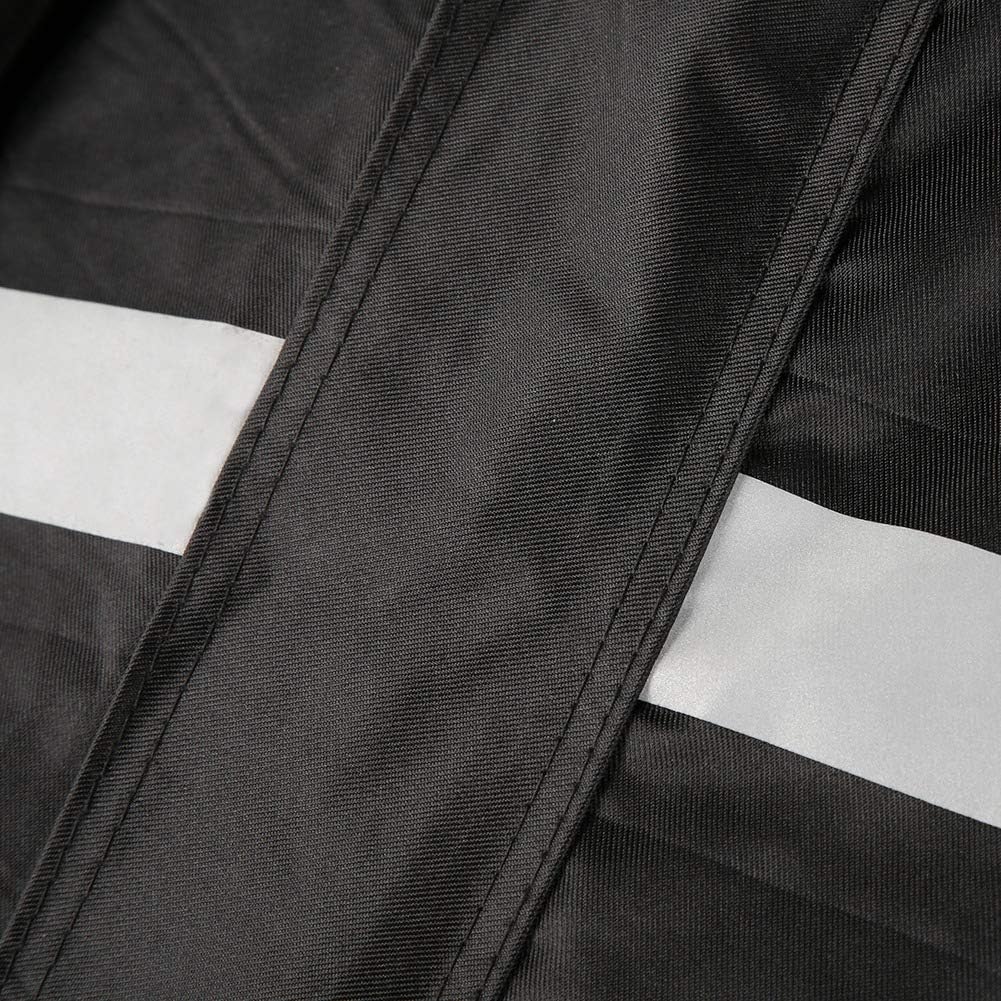 2 Pieces Reflective Raincoat, Windproof Rain Suit with Reflective Strips, for Outdoor Safety Raincoat Pants