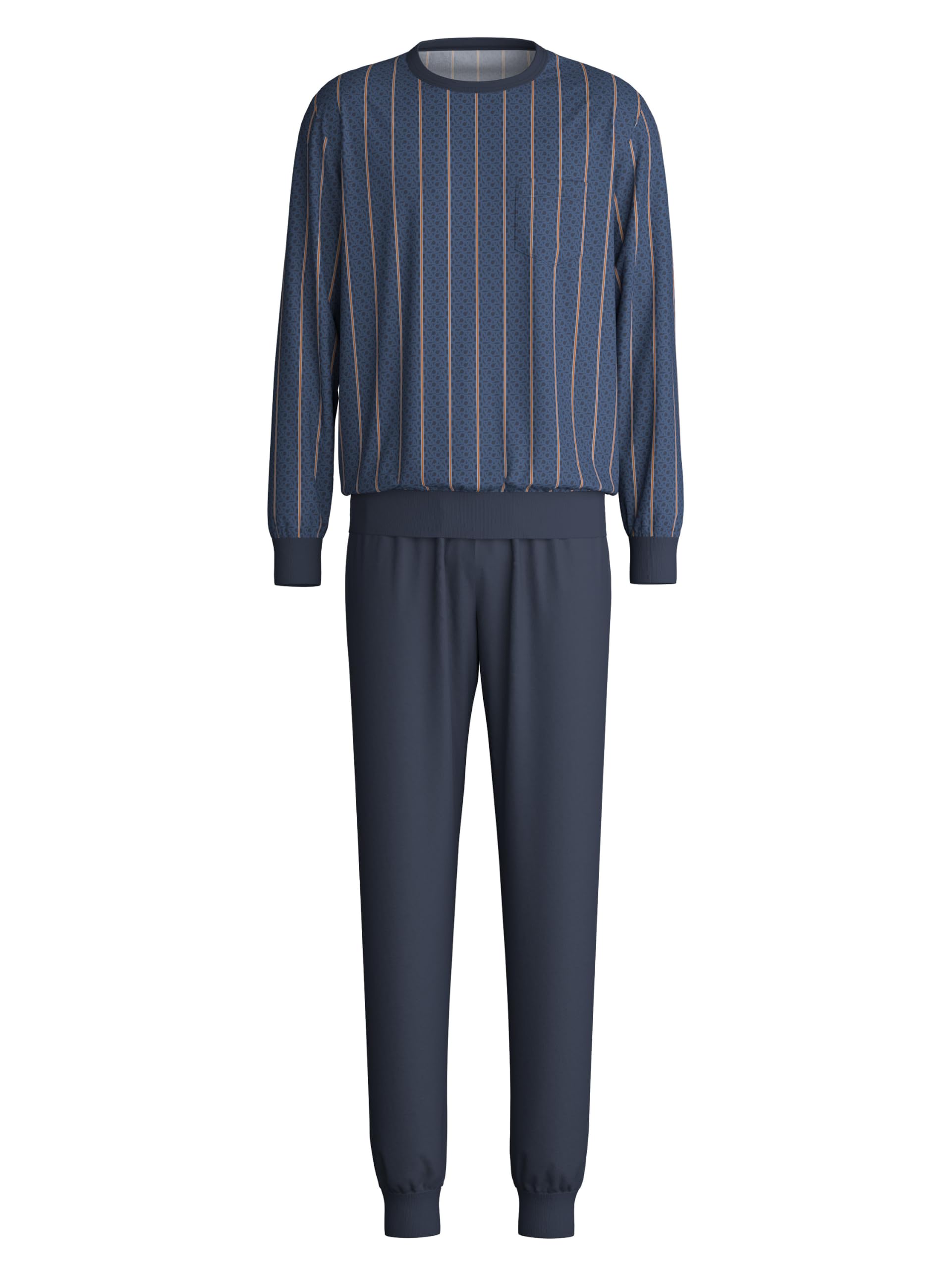 CALIDA Relax Imprint Bündchen-Pyjama Herren