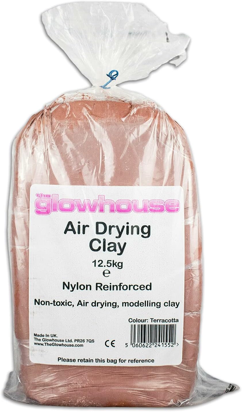 Air Drying Modelling Clay Nylon Reinforced 12.5kg (Terracotta)