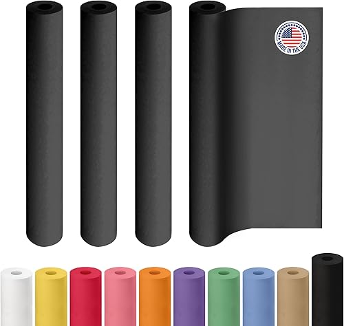 Miniatura 123 de IDL Packaging - Rollo de papel kraft rojo de 36 x 2160 pulgadas (180 pies), hecho en Estados Unidos, grosor 45 libras, arte, envoltura regalos