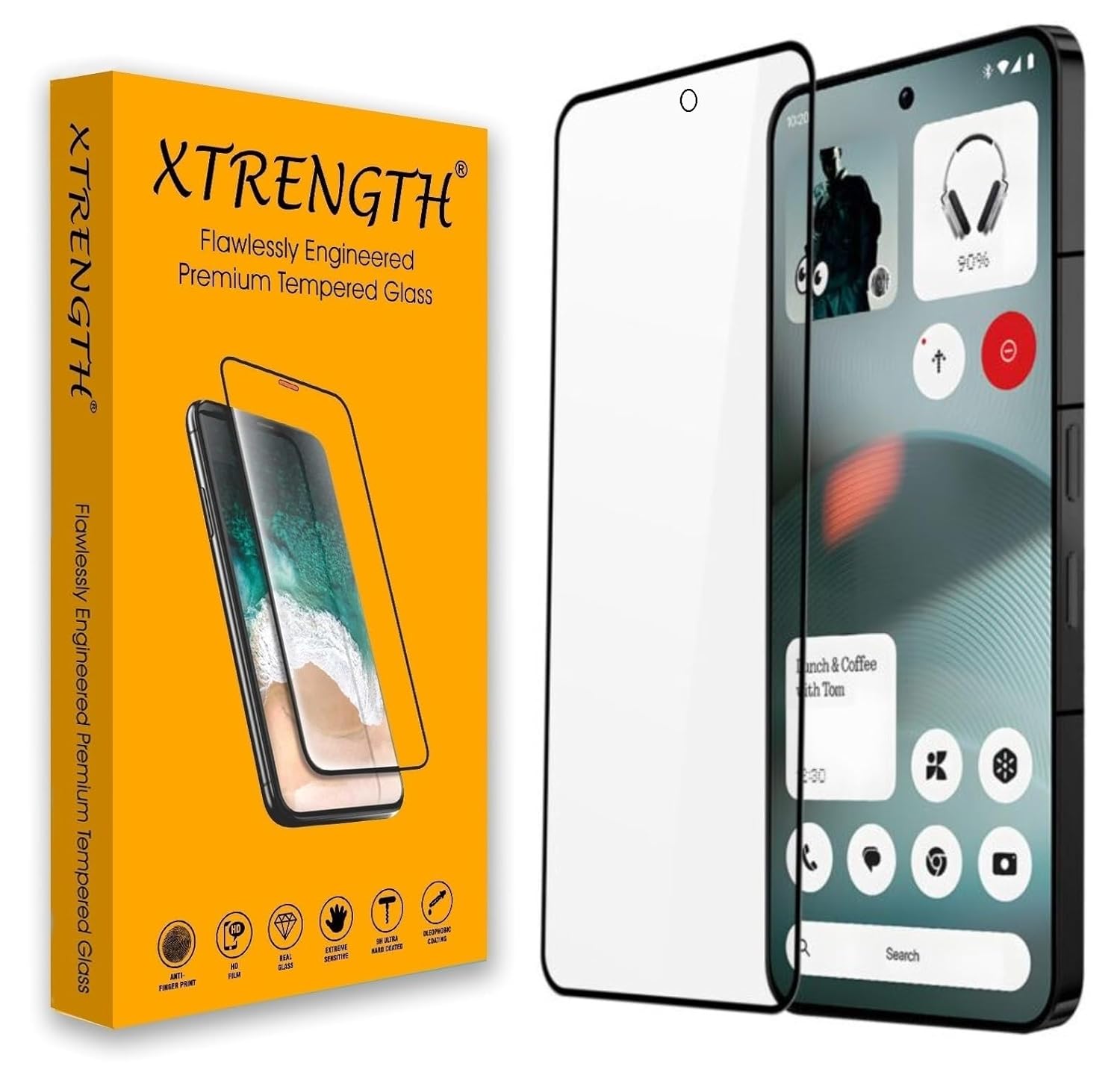 Advanced HD+ Tempered Glass Gorilla Screen Protector Designed for CMF Phone 2 Pro 5G – Edge to Edge Full Screen Coverage with Easy Installation Kit (Anti-Scratch)