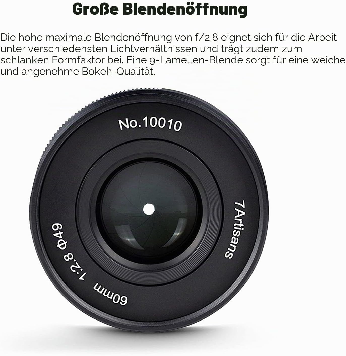7ARTISANS 60 mm F2.8 II obiektyw makro do Fuji X Mount