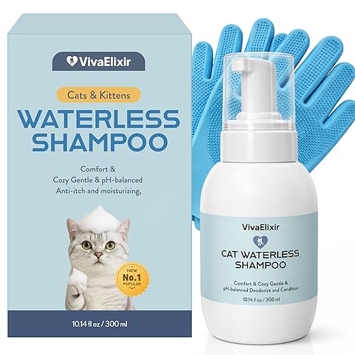 Cat Shampoo & Conditioner 2-in-1, waterless Bath — Hydration &