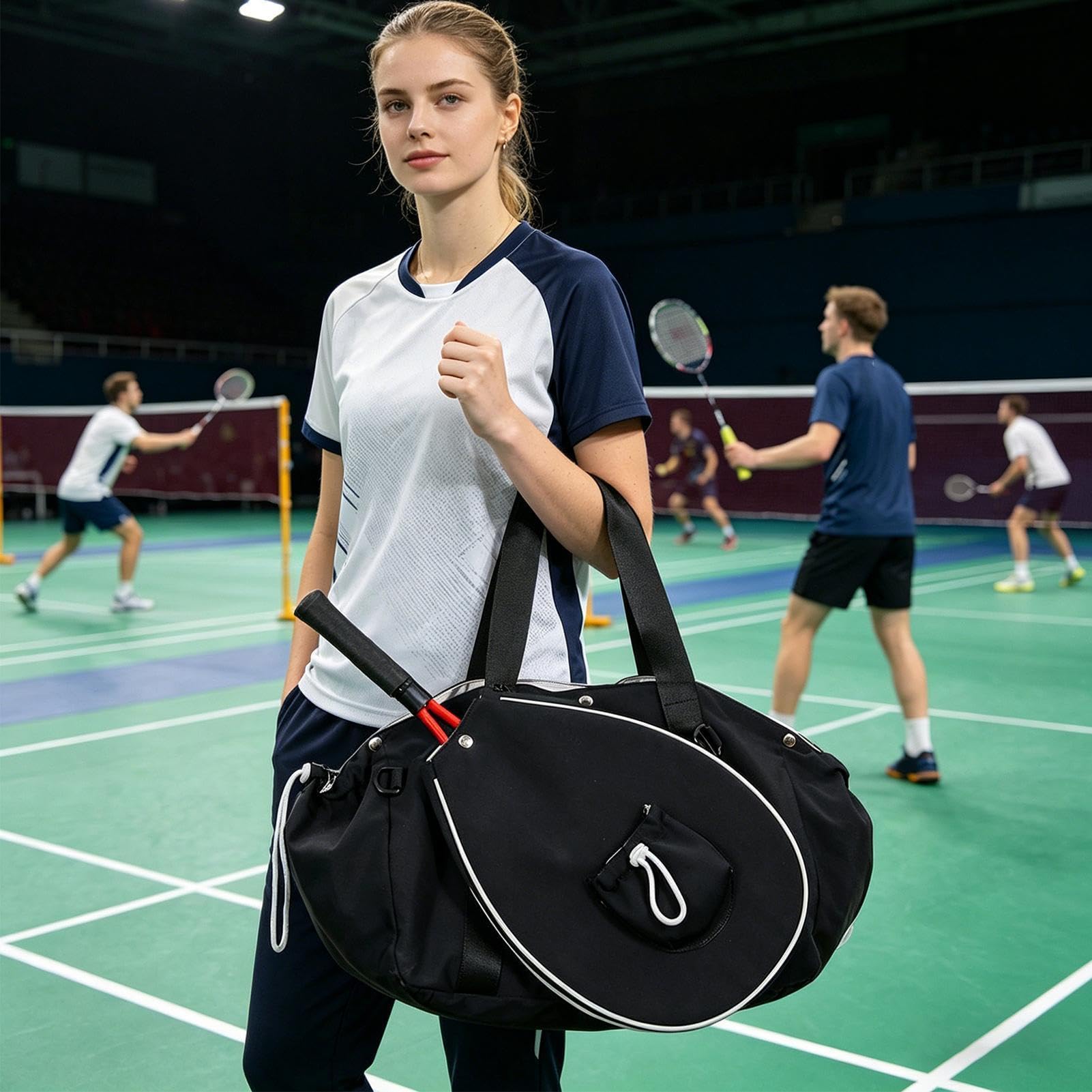 Torby Tenisowe Damskie Wodoodporny Sportowy Shopper