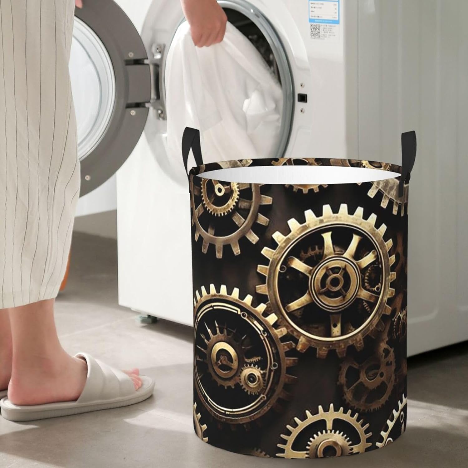 Laundry Basket With Handles Foldable Laundry Hamper Dirty Clothes Basket image 5