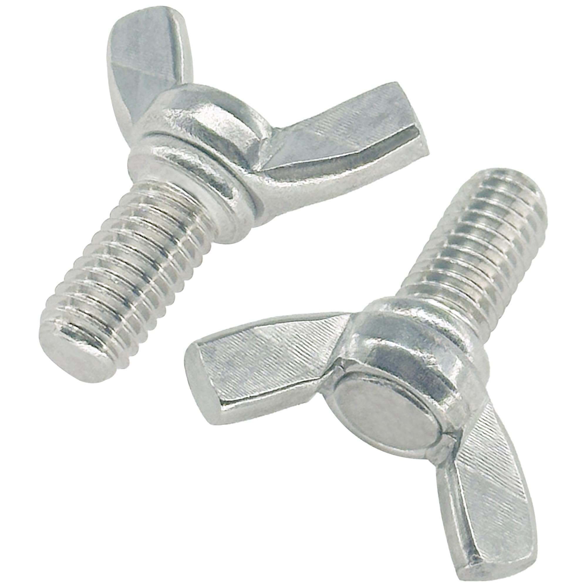 10 PCS M8 Stainless Steel Hand Tighten Butterfly Screws Wing Bolts (16mm), Silver - Image 3
