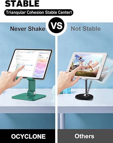 Miniatura 5 de OCYCLONE Soporte De Tableta Compatible Con Soporte De iPad Para Escritorio, Soporte De Tableta Plegable Soporte De Monitor Portátil - Verde