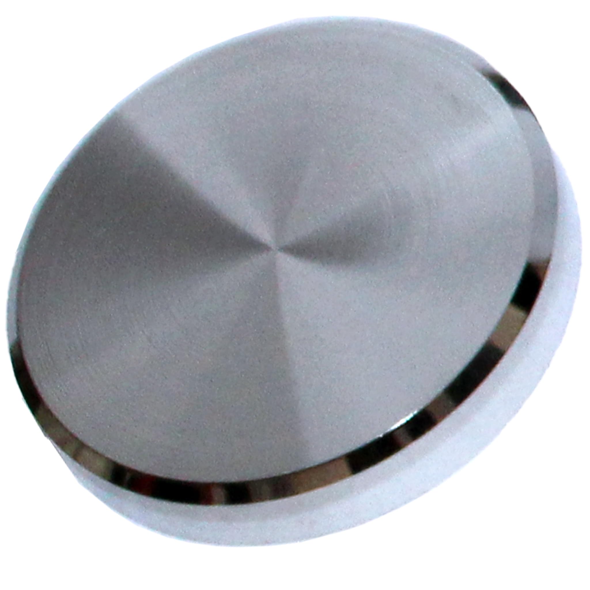 RiseOm Brass Round Mirror Cap/Screws Cap Cover/Nails Decorative/Mirror Nail Decorative Cover (Pack of 10, 32mm-Chrome)
