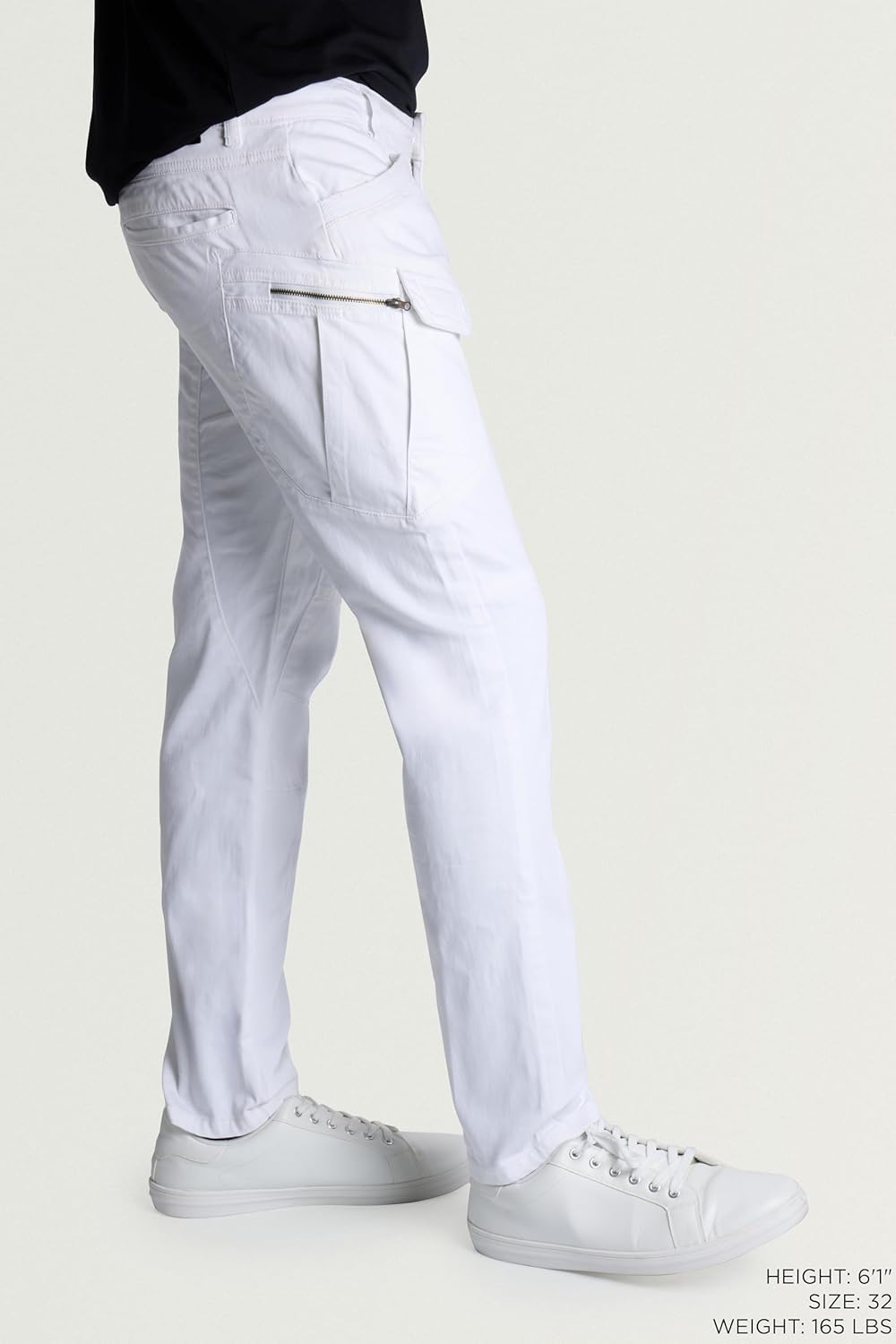 X RAY Men's Stretch Cargo Pants, Casual Flex Hiking Multi-Pocket Tactical Work Slim Fit Cargo Pants for Men - Image 3