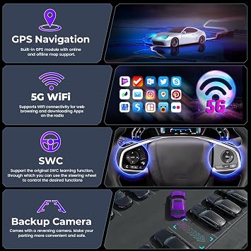 4+64G 9'' Android 15 Car Stereo for Toyota Scion xB 2007-2019 | IPS Touchscreen Wireless Carplay Android Auto Bluetooth Mirror Link GPS WiFi SWC DSP FM RDS 32EQ Backup Cam Mic