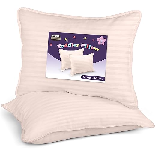 Utopia Bedding Toddler Pillow 2 Pack – 40 x 60 cm