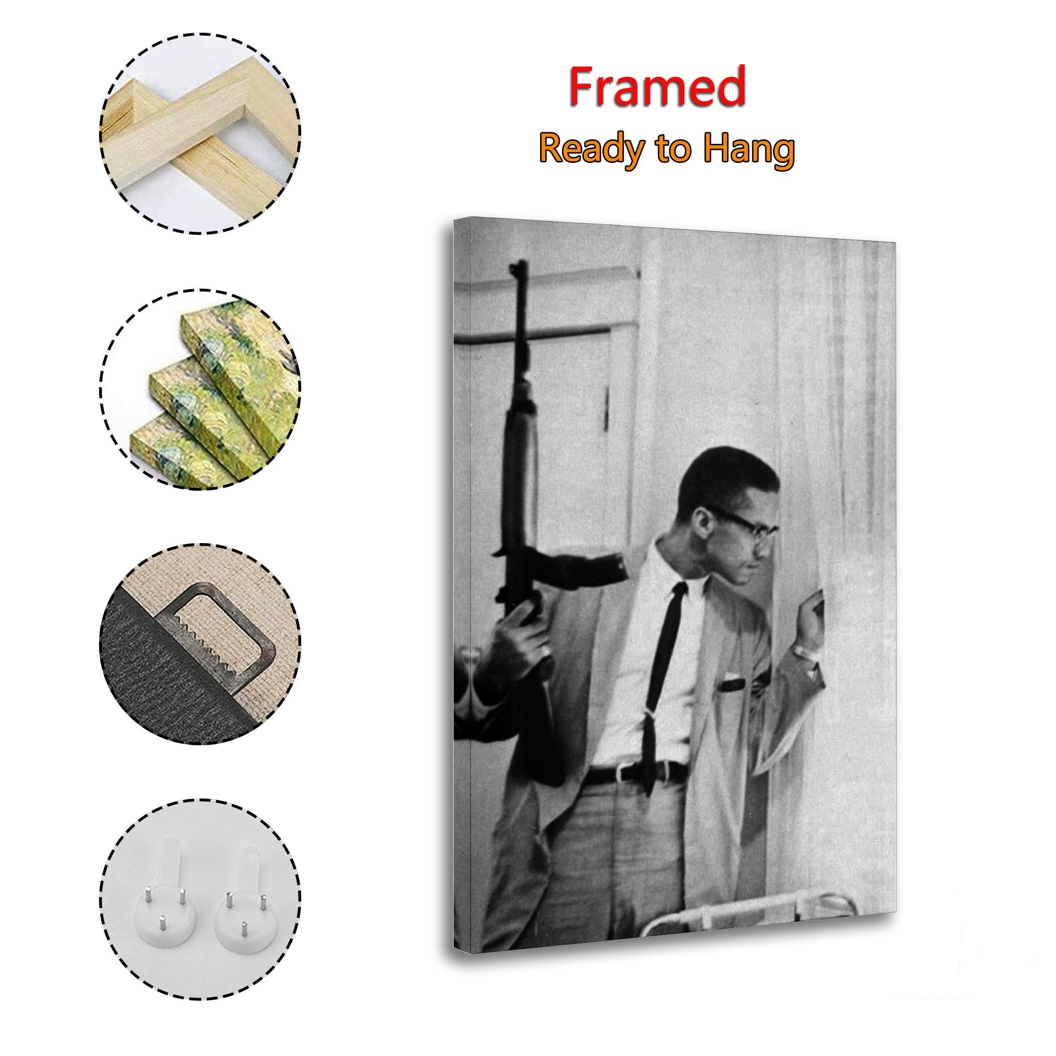 HUIWREYWQRO Poster Malcolm Au Milieu - Décoration Murale Pour