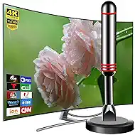 Digital TV Antenna for Smart TV Indoor, 2026 HDTV Antenna with Strong Magnetic Base,360°&Long Range Reception Indoor Antenna for Local Channels, Easy Setup Antennas Without Cable