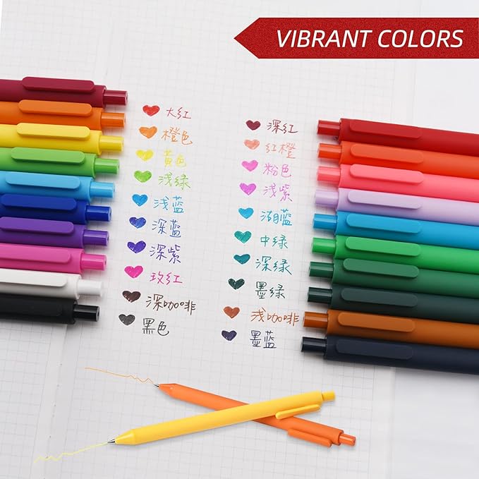 Kaco PURE Bolígrafos de Gel 0.5mm 20 Piezas Multicolor miniatura 6