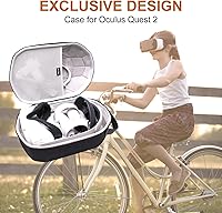 Vista 8 de LTGEM EVA Hard Case for Oculus Quest 2 Advanced All-in-One Virtual Reality Headset Black
