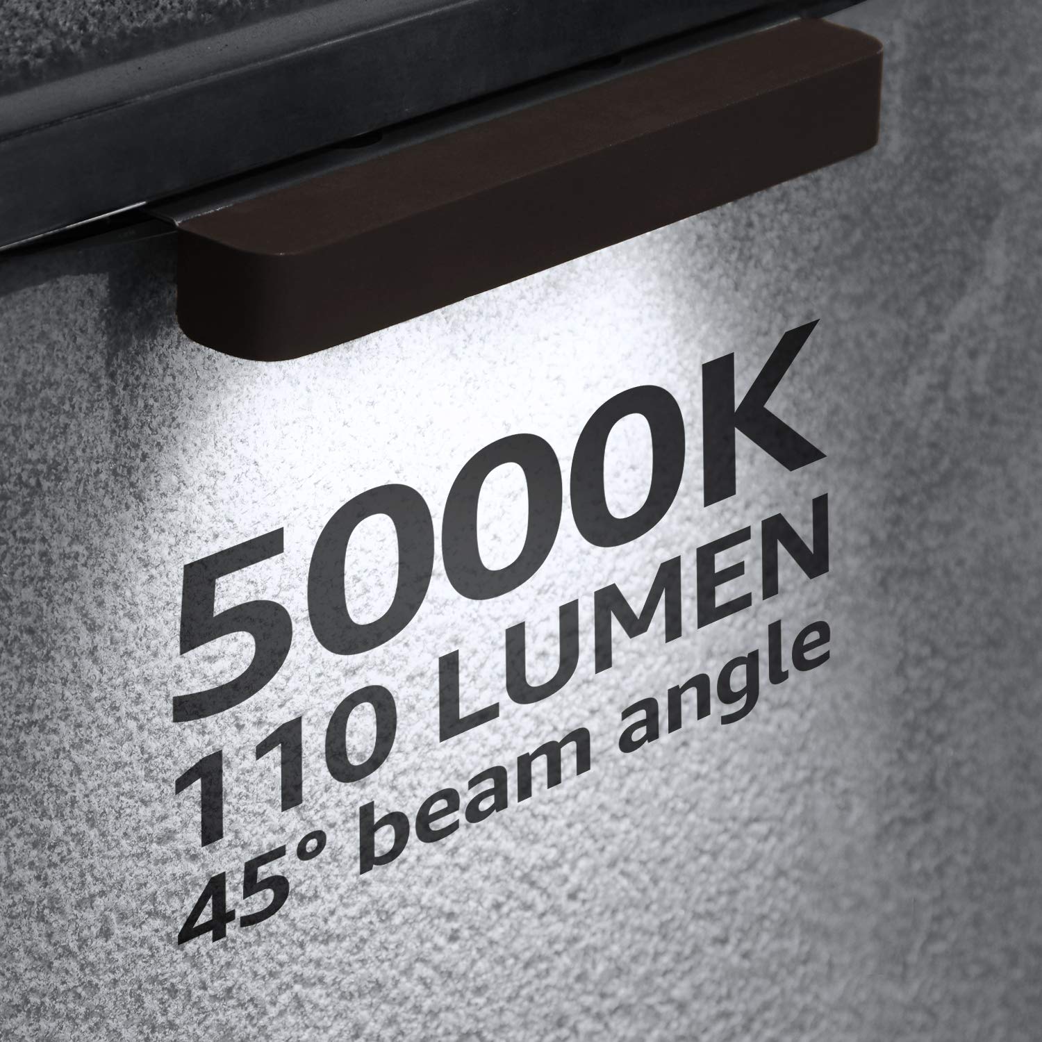 LEONLITE 8Pack 7 Inch 1.5W LED Hardscape Lighting, Retaining Wall