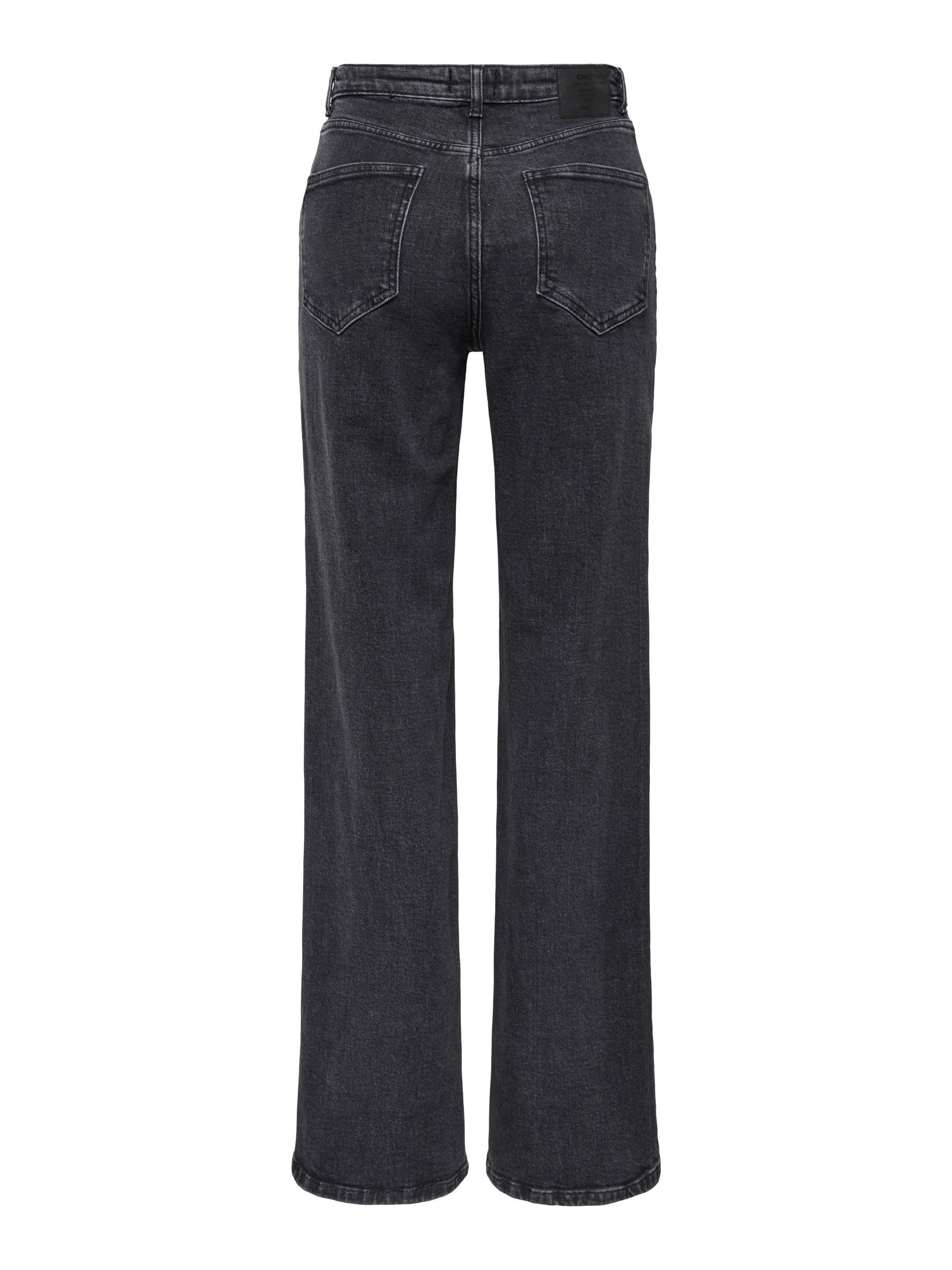 ONLY Female Jeans mit weitem Bein ONLJUICY Hohe Taille Weiter Beinschnitt Jeans