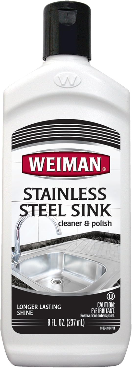 Weiman Stainless Steel Sink Cleaner & Polish 8 fl. oz