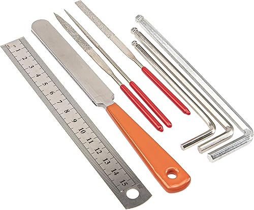 Miniatura 3 de Kit de herramientas de guitarra Yootones de 20 piezas, herramientas de mantenimiento de reparación con organizador de cuerdas, bobinador de cuerda,