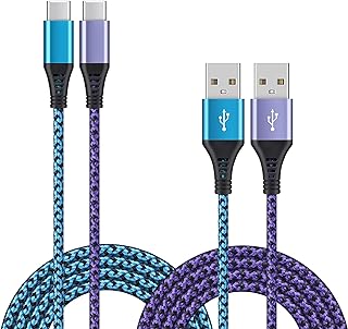 Type C Charger Fast Charging Android USB C Phone Charger Cord 2Pack 6ft for Moto G Power 2022 2021/G Pure/G Stylus 5G 2022/G Play/G Fast/G9 Plus/G8 Power/G7 Play/Z4/Z3, Motorola One 5G UW/Edge 5G UW