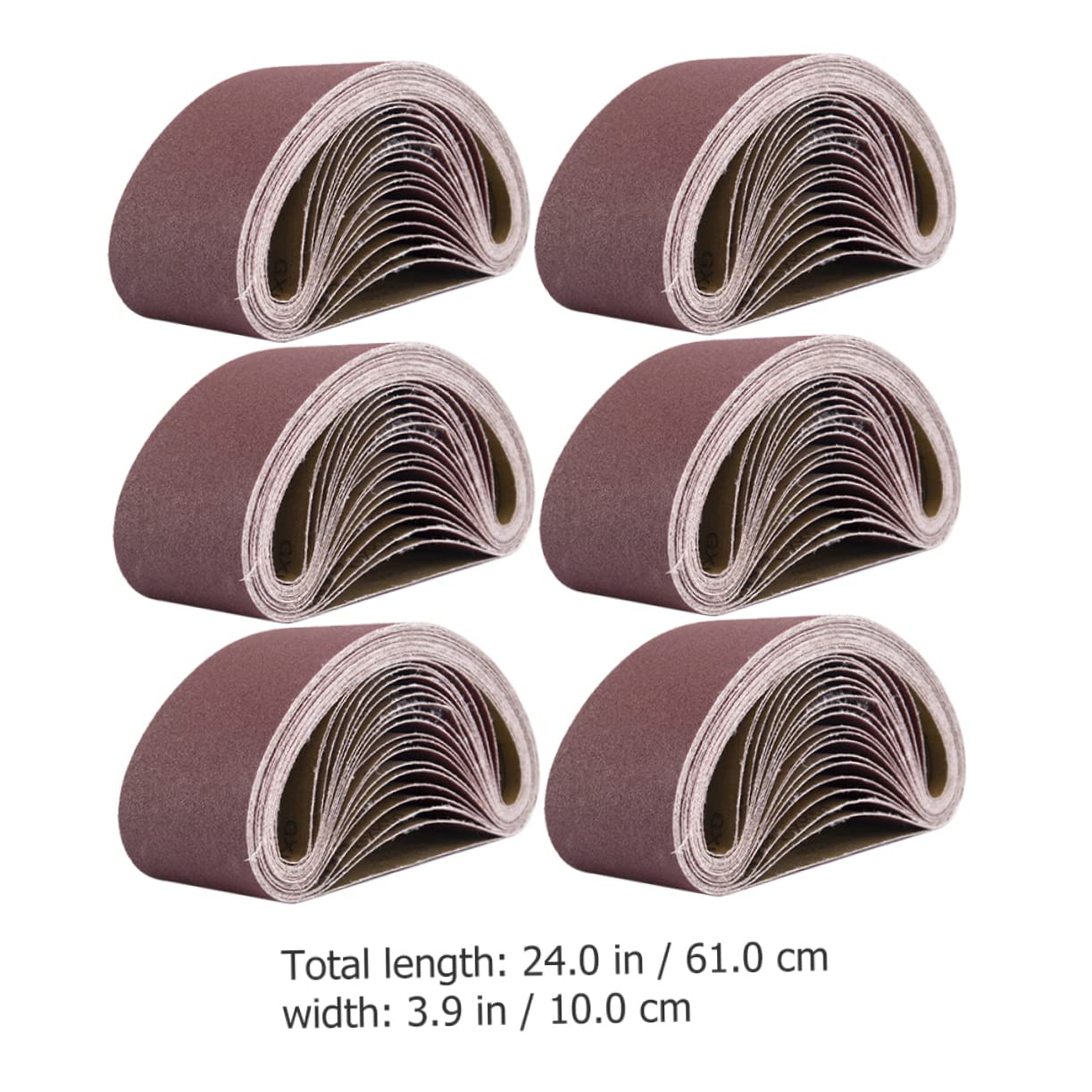 COHEALI 6pcs Sanding Belts for Woodworking Grit Abrasive Sandpaper for Sander Machine Durable Heat Resistant for Grinding Polishing Various Industries
