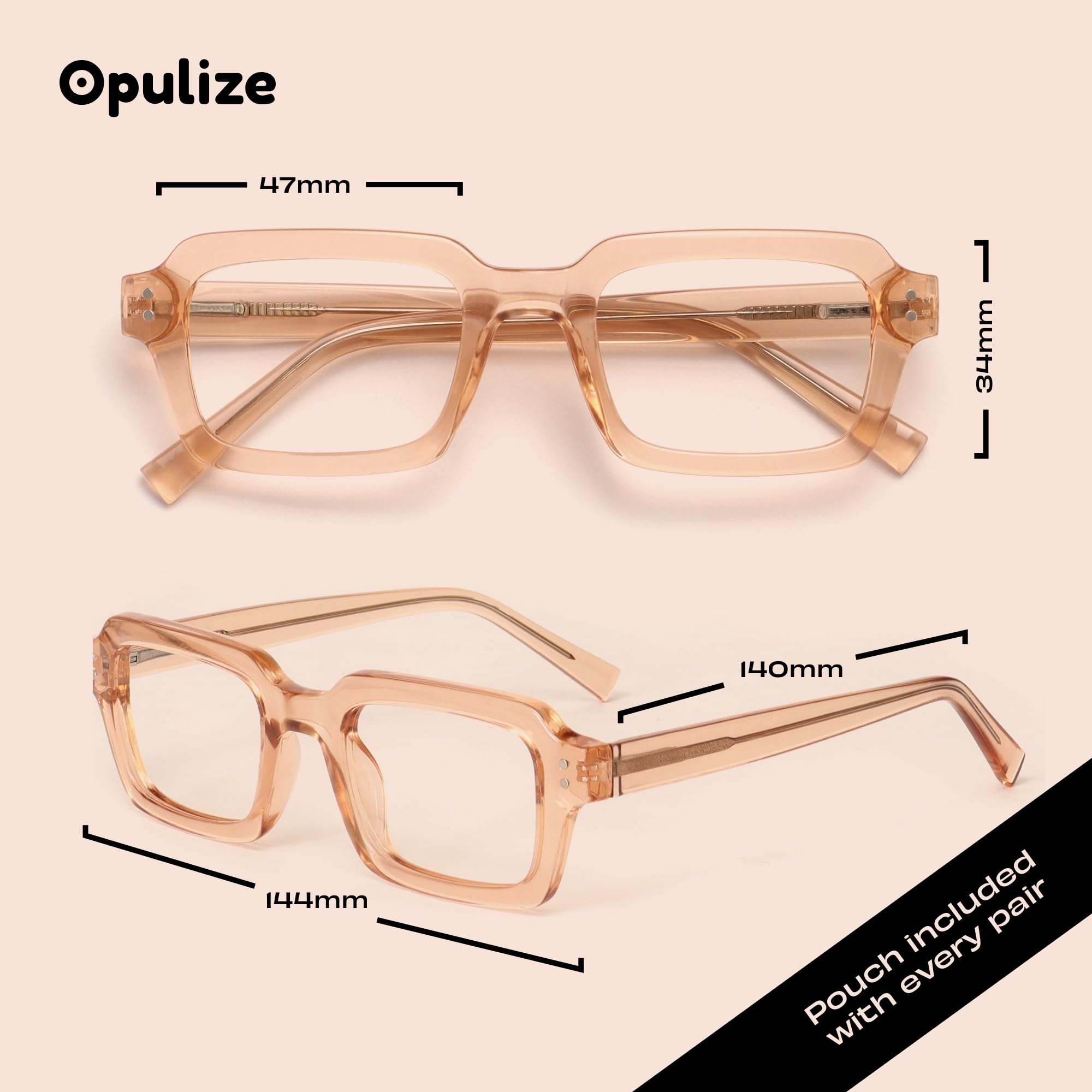 OPULIZE EDG Gafas de Lectura de Bloqueo de Luz Azul para hombre y mujer, Lentes Antirreflejos Antideslumbrante, Protección UV, Rectangular, Paquete de 2 Rosa Verde +2,00