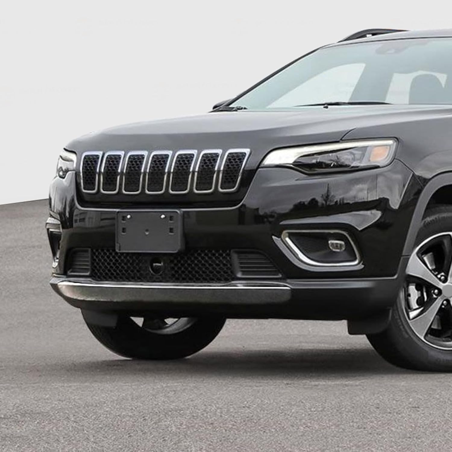 Front Bumper License Plate Frame Bracket Holder Fits for 2019-2022 Jeep Cherokee Replace CH1068155 68288488AA