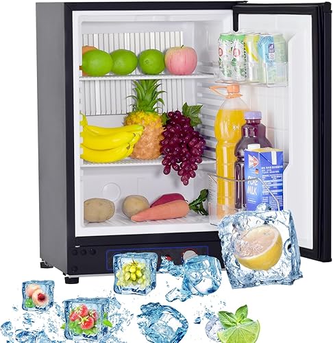 Miniatura 8 de Refrigerador de propano de 2.1 pies cúbicos fuera de la red, refrigerador de cámper, refrigerador compacto de 12 V/110 V/LPG para semircamión,