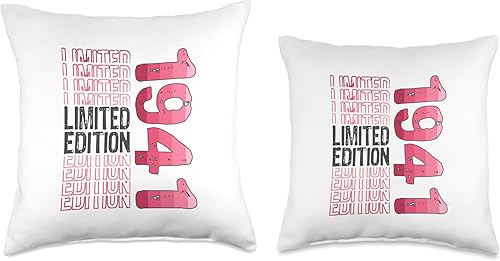 Miniatura 3 de Limited Edition Vintage 1941 Retro Birthday Throw Pillow