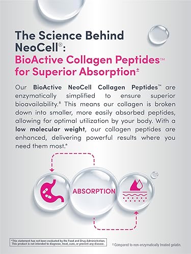 Miniatura 5 de NeoCell Super colágeno péptidos polvo sin sabor 7 onzas 20 porciones el paquete puede variar Sin sabor.