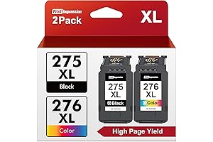 PG-275XL CL-276XL Ink Cartridge Combo Pack Replacement Compatible with Canon 275 and 276