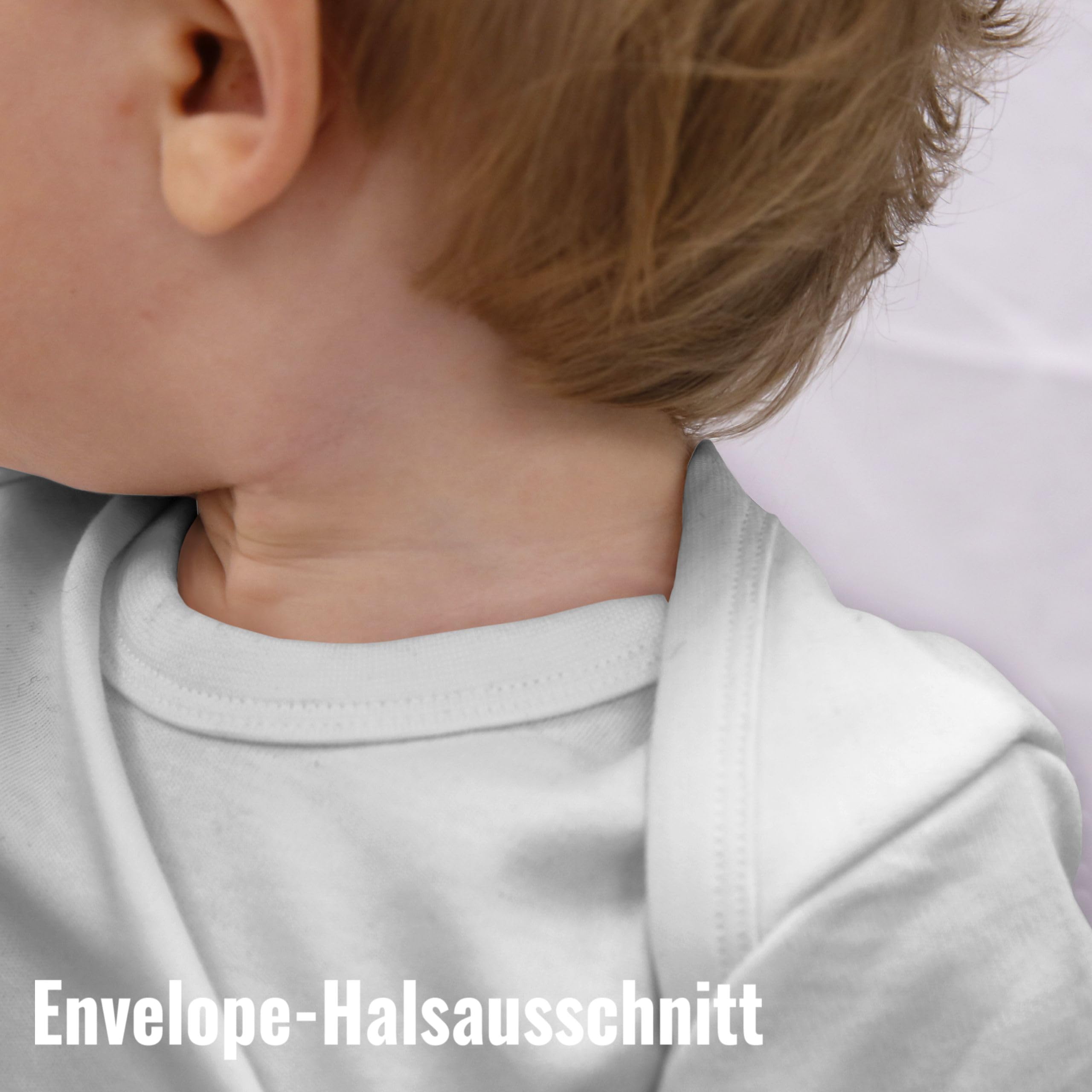 Geschenk mit Namen personalisiert by Shirtracer - Baby Body langarm Mädchen Junge - Aufdruck selbst gestalten - Wunschtext mit Schleife I