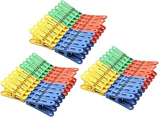 Playa Toalla Clips 60 Pcs Pinzas para Toalla de Playa Durable Resistente Pinza de la Ropa Tamaño Grande Resistentes al Viento, para Toallas de Baño, Abrazaderas de Colcha, Pinzas de Ropa para Sillas