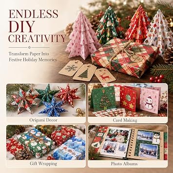 Christmas Scrapbook Paper 24 Sheets Patterned Paper (Christmas)