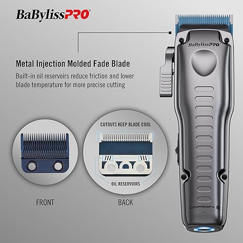 Miniatura 2 de BaBylissPRO FXONE LO-PROFX - Cortadoras y recortadoras inalámbricas profesionales con batería intercambiable