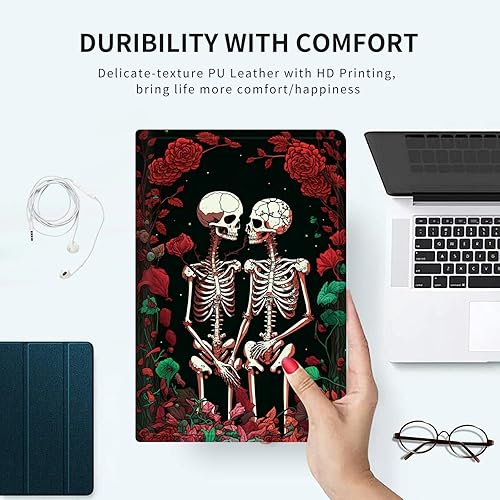 Vista 29 de Funda para Kindle de 6 pulgadas (11.ª generación, versión 2024/2022) delgada de piel sintética, ajustable, multiángulo, Smart Shell con función